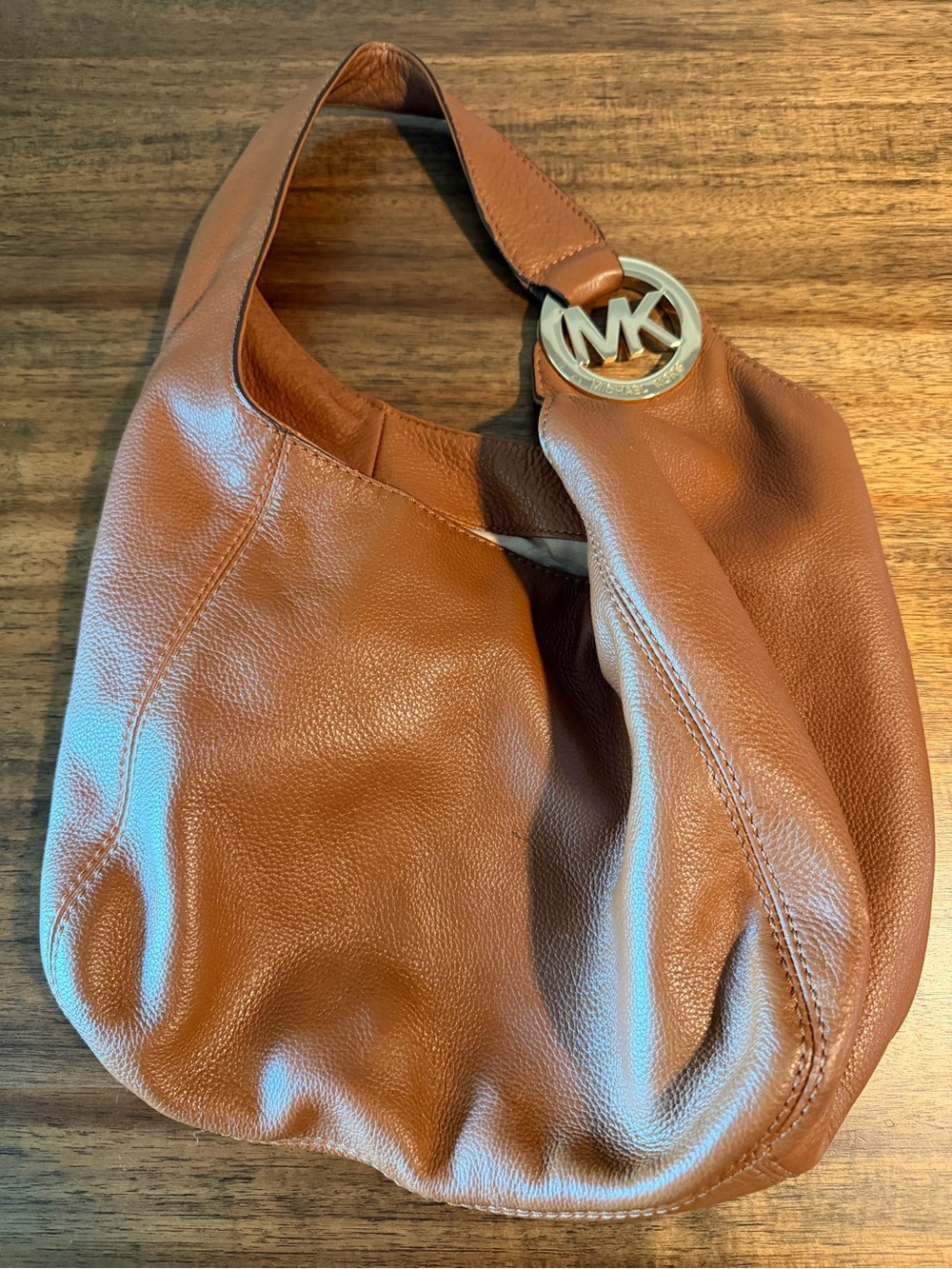 Michael Kors Cognac Leather Hobo